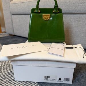 Brandon Blackwood Vibrant Green Satchel
